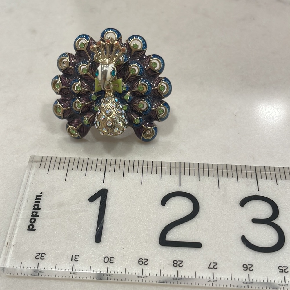 Betsey Johnson peacock ring - Picture 4 of 5